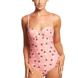 Kate Spade Laniaka Beach Pineapple One Piece